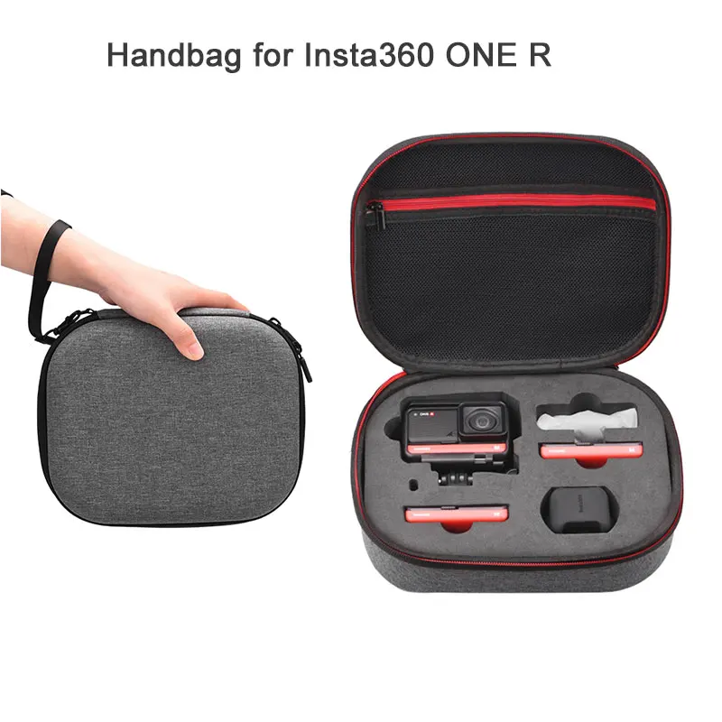 

Portable Carrying Case Storage Bag For Insta360 ONE R Twin Edtion Hardshell Box Protection Bag Action Camera Accessories