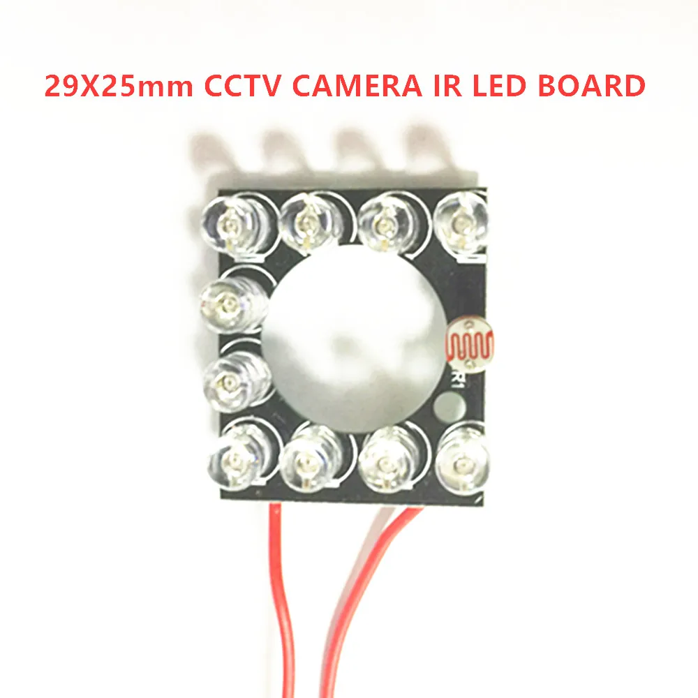 

Infrared Light Board IP Camera IR LED Module 11pcs 5mm850nm IR LEDs 90 degree 60 degree for 3.6mm 6mm lens