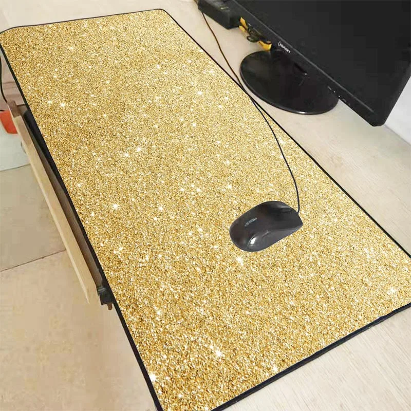 

XGZ Golden Marble Fashion Extra Large Gaming Mouse Pad Gamer Computer Speed Mousepad Anti-slip Natural Rubber Gaming Mouse Mat