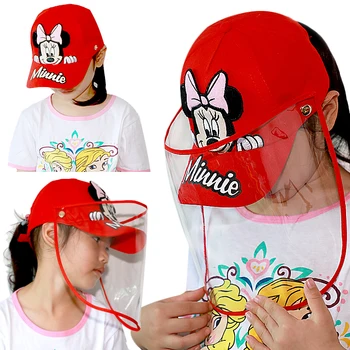 

Fashion Protective Children Hat mickey Kids Bucket Hat Girls Boy Prevent Wind Sand Spittle Face Mask Kids Baseball Cap Child Hat