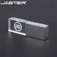 JASTER, fiat crystal+ металлический USB флеш-накопитель, флешка, 4 ГБ, 8 ГБ, 16 ГБ, 32 ГБ, 64 ГБ, внешняя карта памяти, u-диск, USB 2,0