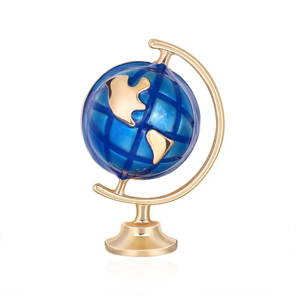 

Enamel Earth Globe Brooches Women And Men Brooch Pin Kids Jewelry Fashion Creative Desgin Brooch Pin Gifts Jewelry Gift AL605