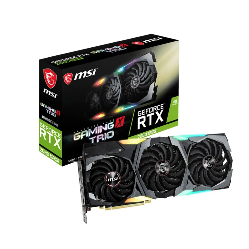 Видеокарта MSI PCI-E RTX 2080 SUPER GAMING X TRIO NV RTX2080SUPER 8192Mb 256b GDDR6 1845/15500/HDMIx