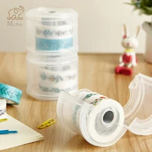 

Kawaii Japanese Stationery Masking Tape Cutter Washi Tape Storage Box Desk Organizer Office Tape Dispenser Office Tape Dispenser