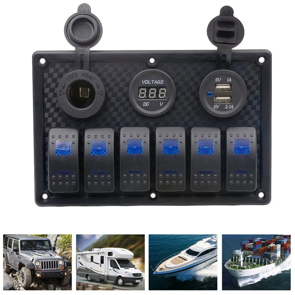 CS-465A1Waterproof авто лодка морской светодиодный кулисный переключатель панель