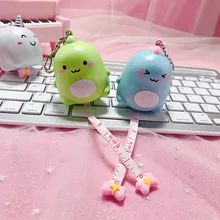 Милая виниловая мультяшная кукла в японском стиле, креативная мини-мультипликационная измерительная шкала, измерительная лента для измерения объема, бытовая портаб