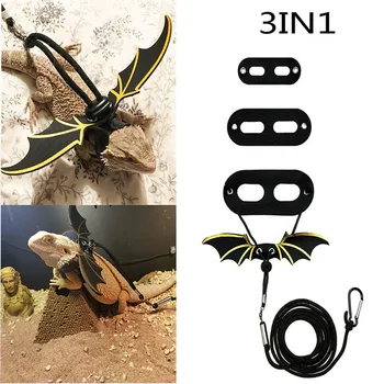 

Adjustable Lizard Leash Wing Carrying Walking Reptile Lizard Harness Leash Bearded Dragon Harness Lizard Rope Pet Outdoor
