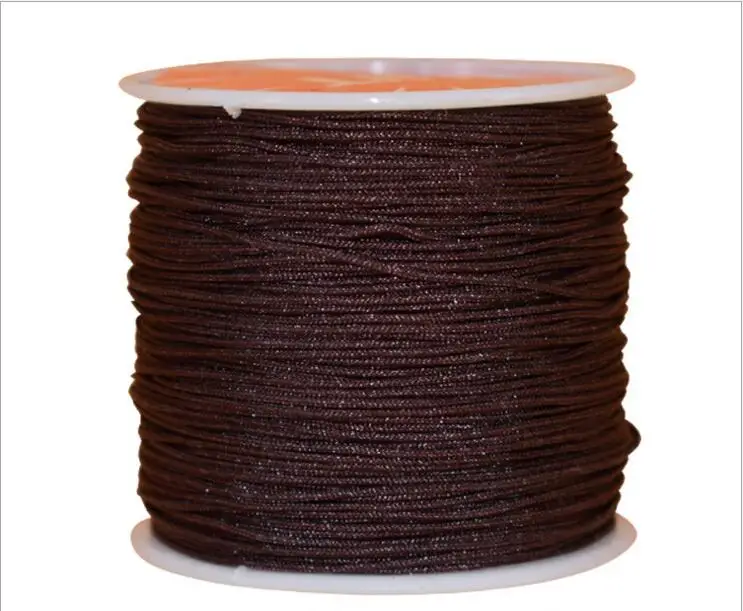 1Roll 0.8 1 1.5 mm Nylon Cord Thread Chinese Knot Macrame Cord Bracelet Braided String DIY Tassels Beading String Thread Jewelry 