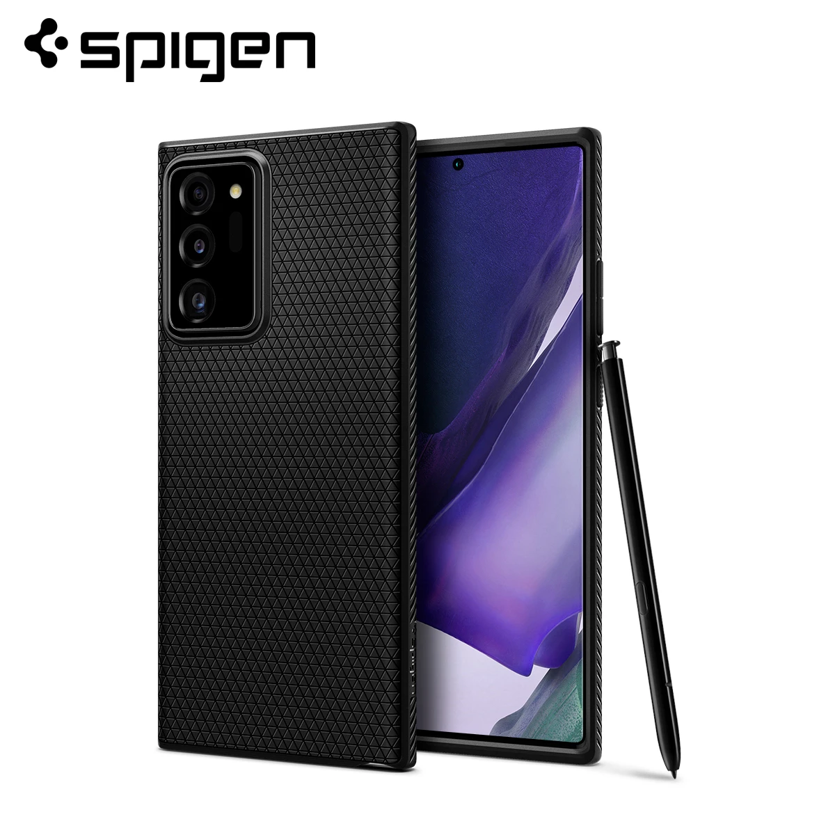 Spigen funda líquida Air para Samsung Galaxy Note 20 Ultra (6,9 "), carcasa de TPU Flexible, color negro ACS01392|Fundas antigolpes para -