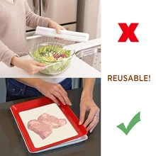 Лидер продаж 1/2 шт. Clever лоток творческая пища Пластик сохранение лоток Еда набор контейнеров для хранения Чехол для микроволновой печи лоток