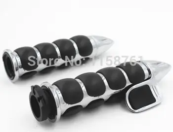 

1" Gel Rubber Hand Grip For Harley Road King Softail Classic Custom Road Glide