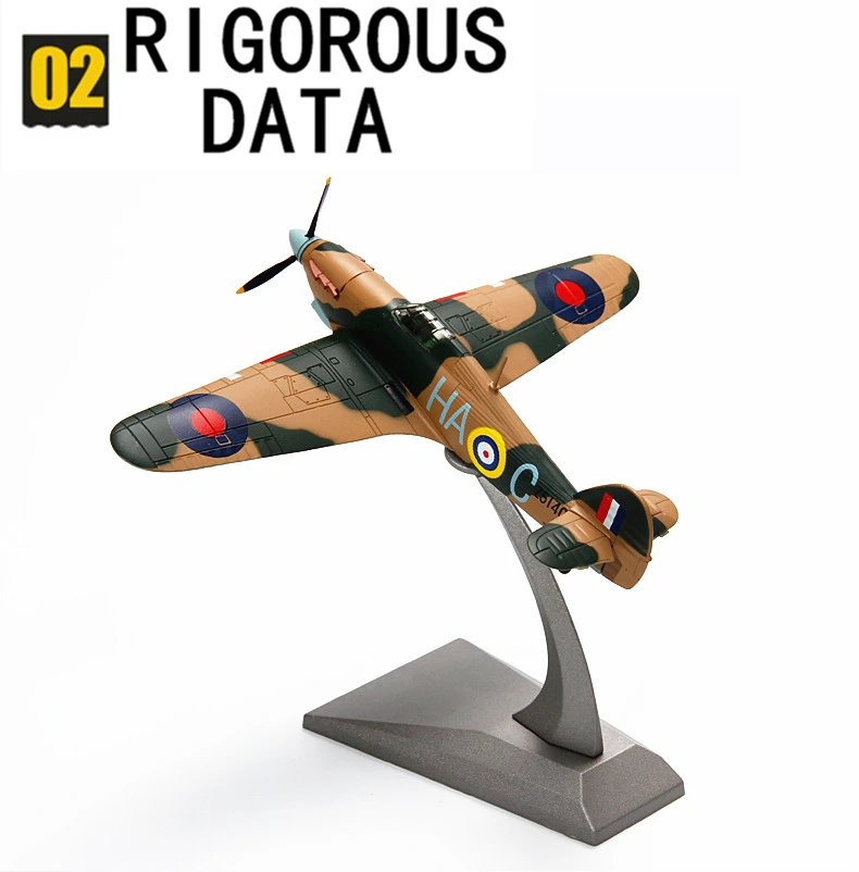 Terebo 1: 72 Hurricane fighers Вторая мировая война модель самолета Моделирование украшения военные продукты коллекция подарок