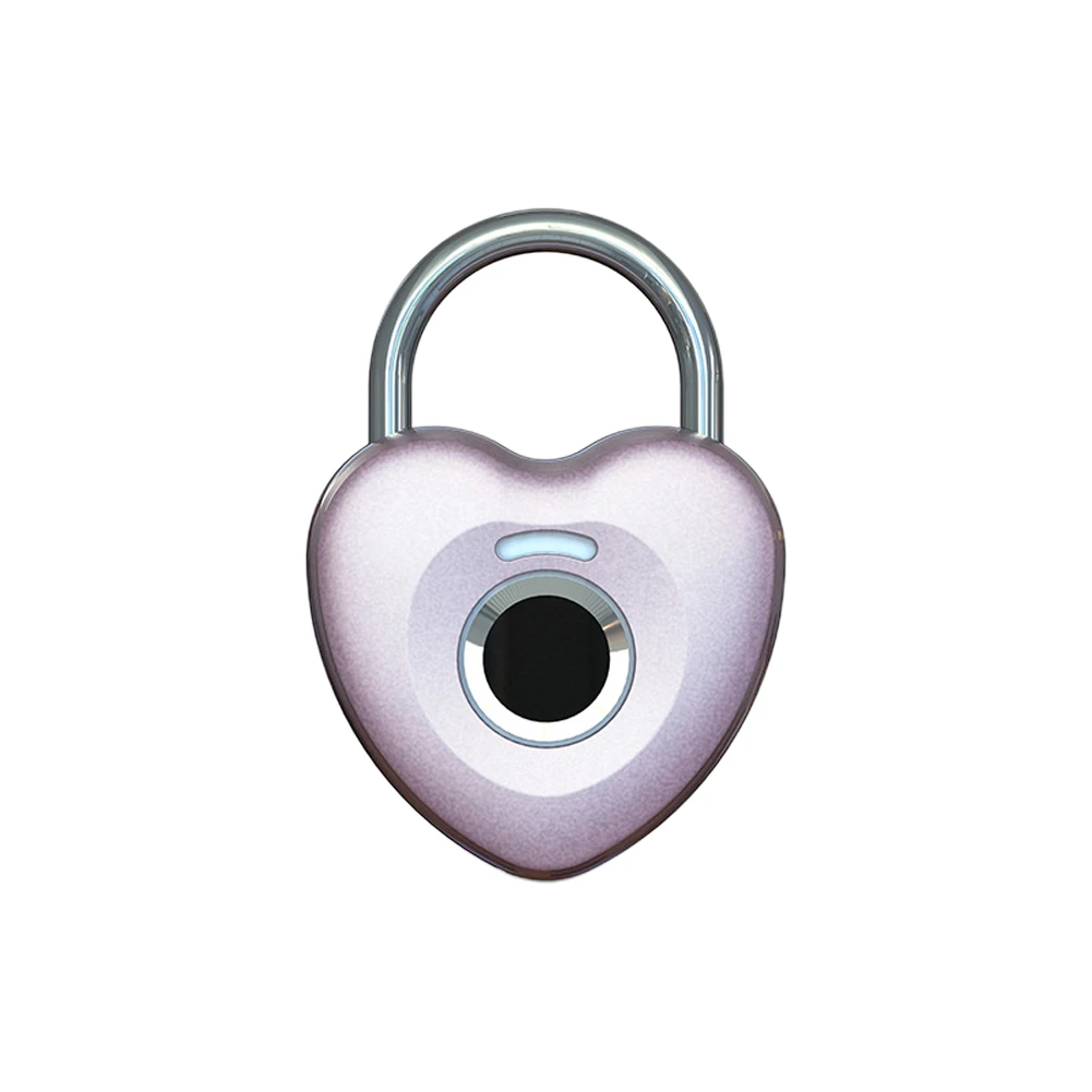 

Electronic Lock USB Rechargeable Home Security Fingerprint Padlock Office Portable Smart Keyless Heart Shape Door Protective