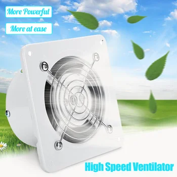 

4 Inch Exhaust Fan High Speed Low Noise Toilet Kitchen Bathroom Window Ceiling Wall Glass Small Air Ventilator Extractor