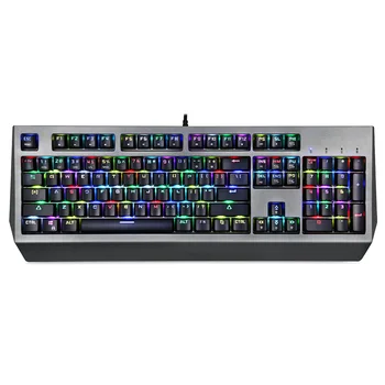 

USB Wired Mechanical Keyboards with RGB Backlit 104Keys Gaming Keypad for PC Computer EM88