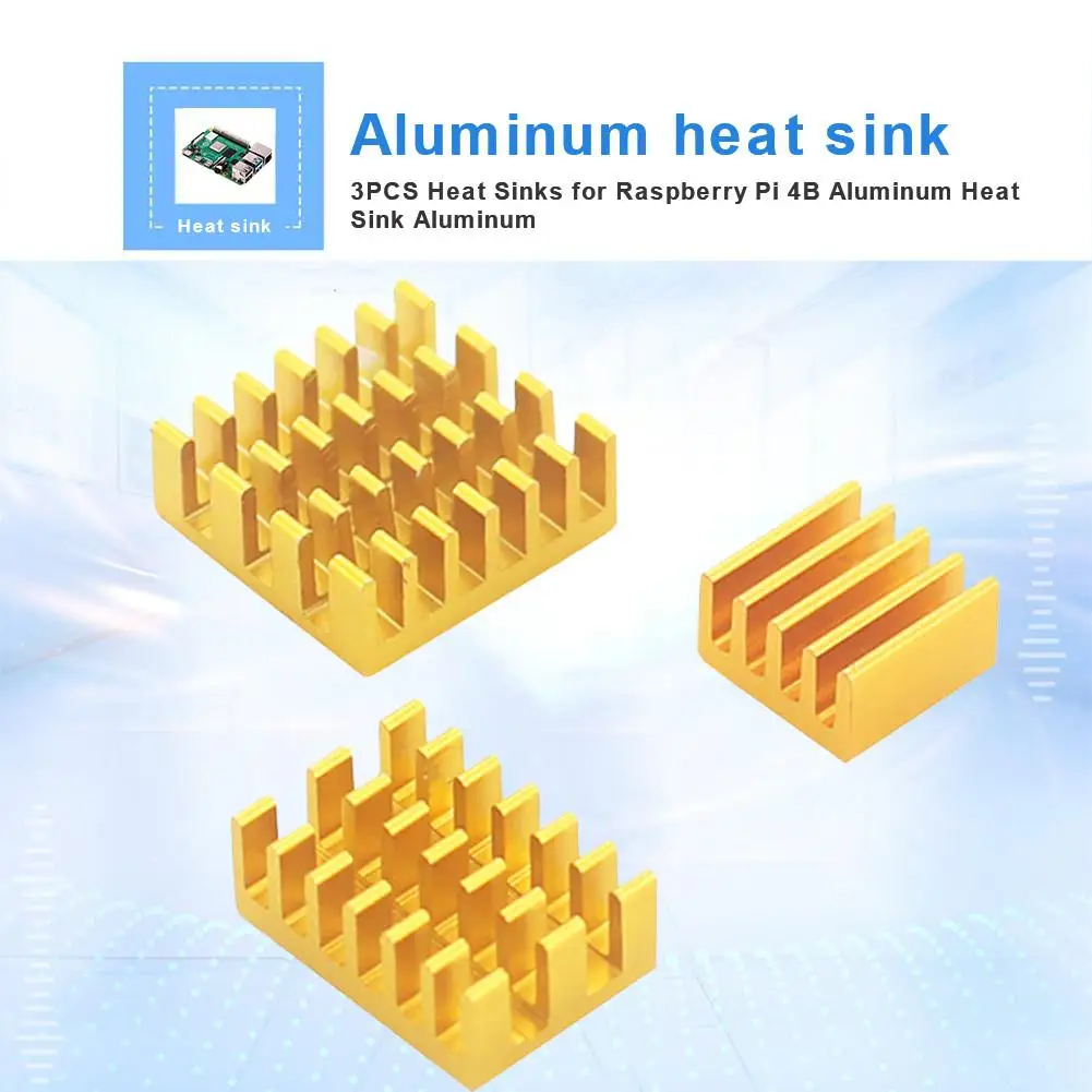

3PCS Heat Sinks for Raspberry Pi 4B Aluminum Heat Sink