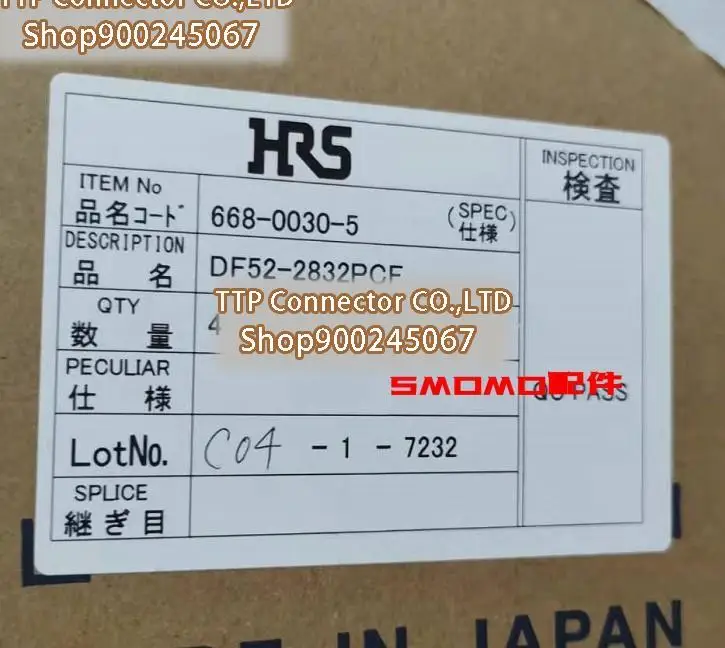 

40000pcs/lot Connector DF52-2832PCFWire gauge 28-32AWG 100% New and Origianl