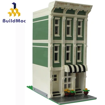 

Buildmoc City Street View Idea Blooming Blossoms Houses Bricks Friends Blossom Creator Flower Room Building Blocks Toys Gifts