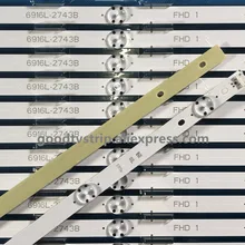 Светодиодный Подсветка лампа полосы для LG 4" V16.5 ART3 2744 2743 43lh5700 43UH603V 6916L-2744A 6916L-2743A LC430DGE FJ M2 a1 43lh590v