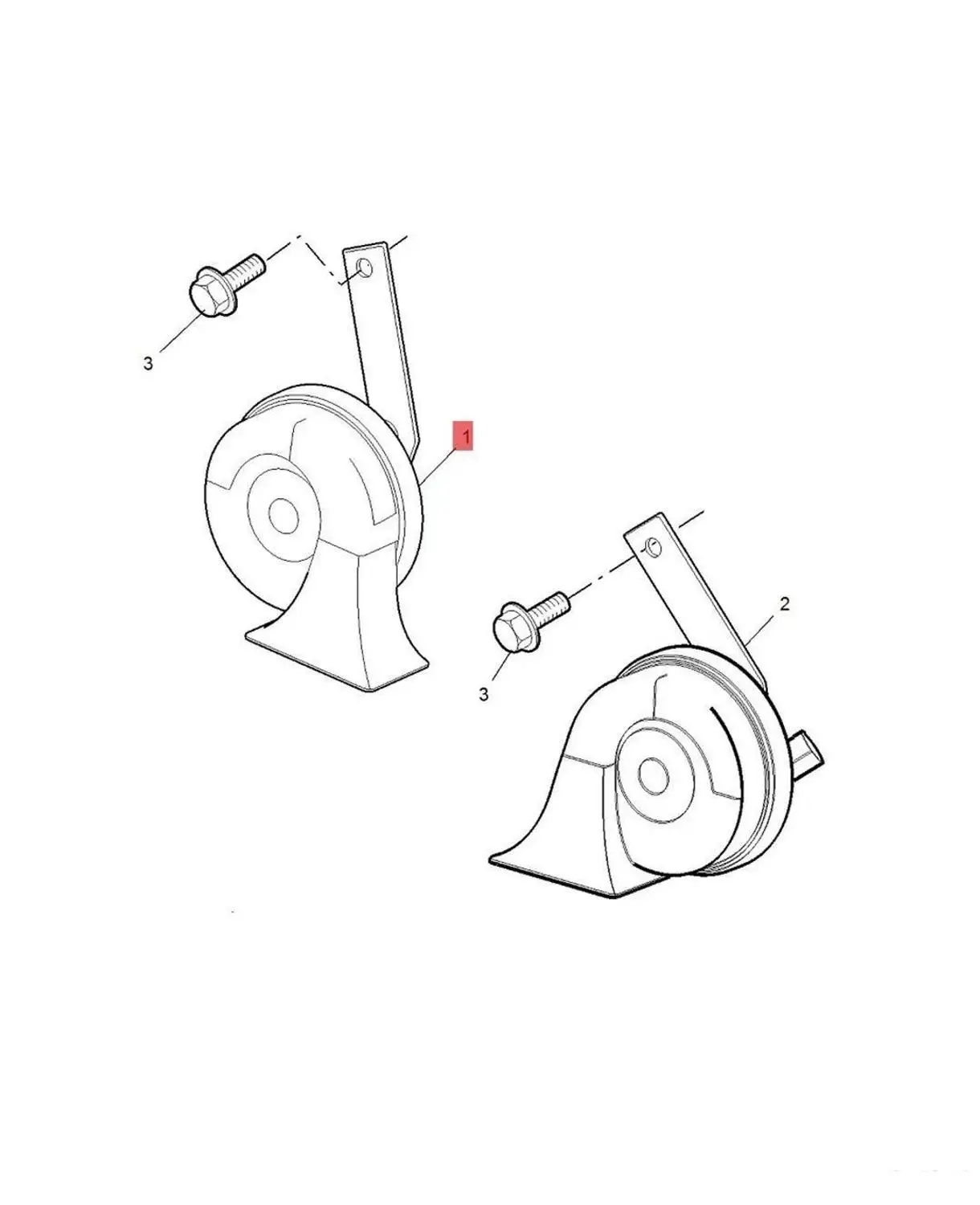 1pair/set Multi-tone & Claxon Horns fanfare horn for Chinese SAIC ROEWE 350 MG5 Auto car motor parts 10044189