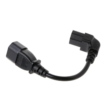 

Male to Female C14 C13 PLug PDU Extension Power Cable Connector Right Angle WXTC