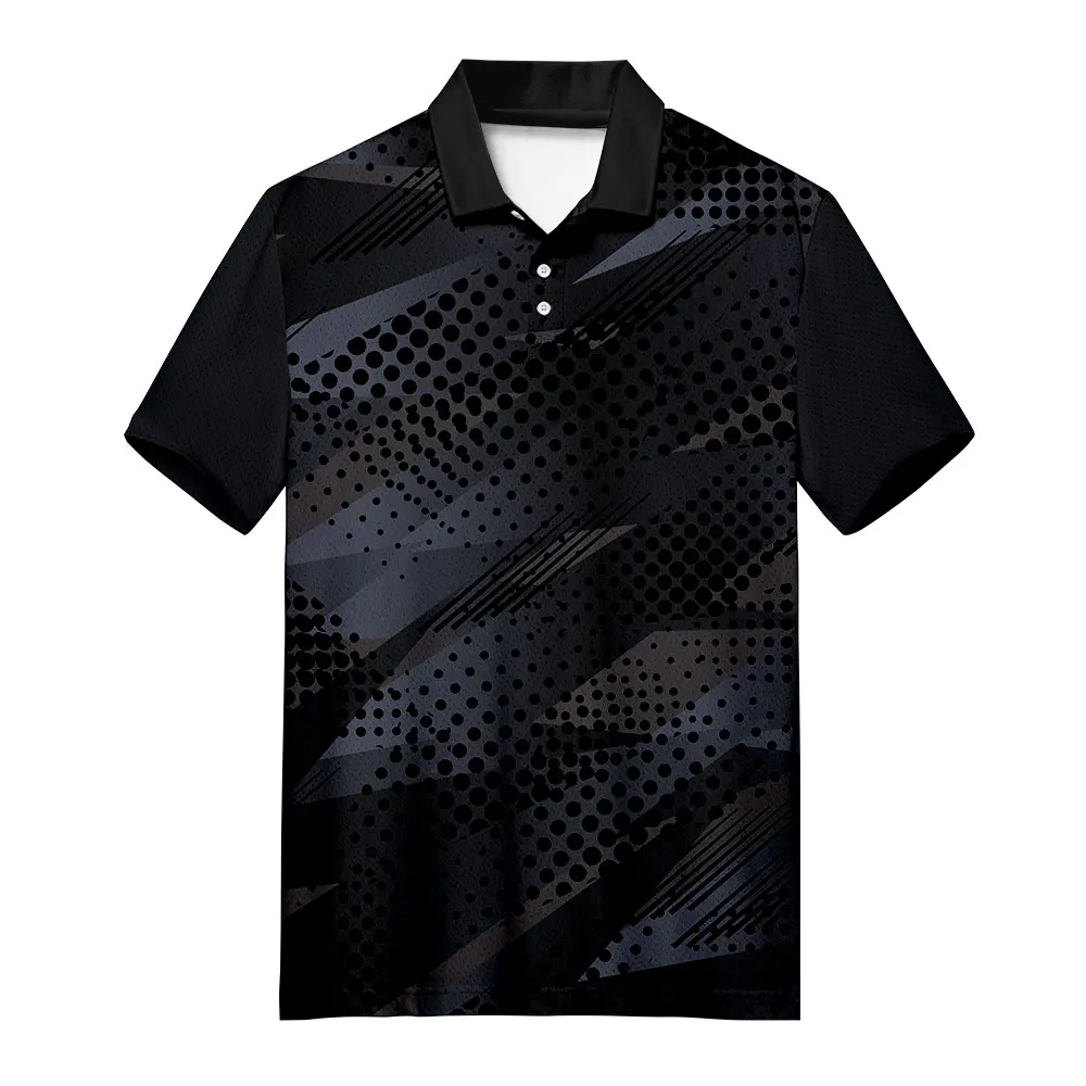 

WAMNI Brand Polo Shirt Casual Fashion Black Men Business Bodybuilding 3D Sport Harajuku 2019 New Turn-down Collar Polo