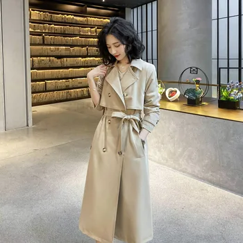 

women clothes 2020 trench coat autumn clothes korean coats women windbreaker fall long boho tunic ladies tunics plus size