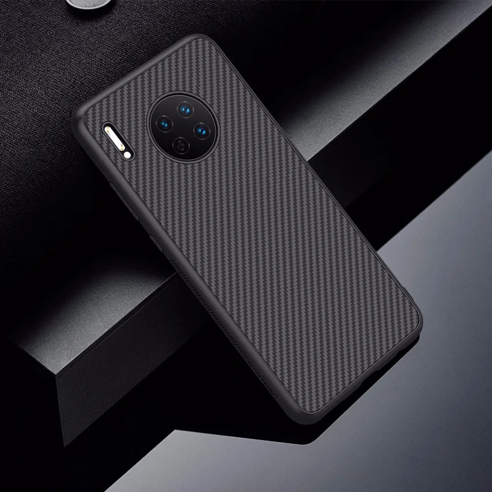 Для huawei mate 30 чехол NILLKIN Высокое качество Синтетический Чехол из углеродного волокна ПП Пластик жесткий задняя крышка чехол для huawei mate 30