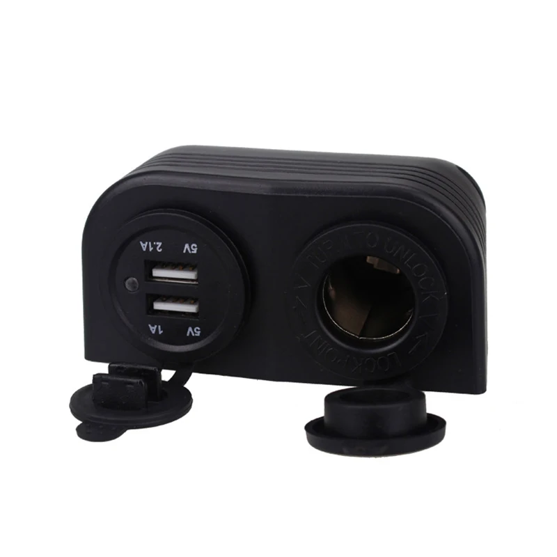 

TiOODRE Dual USB Charging Stand Power Car Boat Modification Base Mount Power Socket Charger Adapter Vehicle Accessory Durable