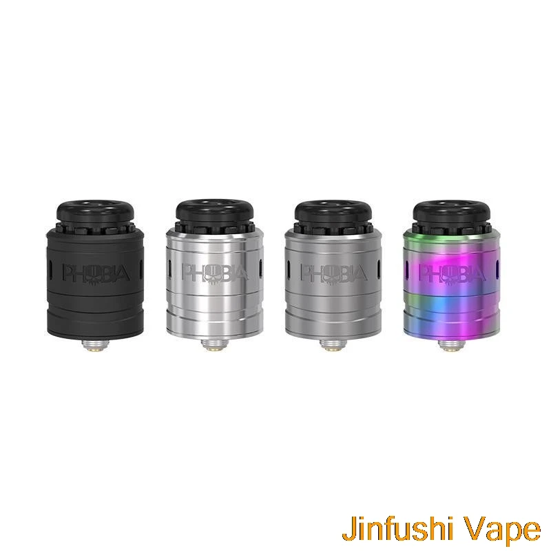 

New Arrival Phobia V2 RDA Vape Tank Phobia II 2 Atomizer 24mm Diameter Support Single Dual Coil Build RDA E Cigarette Vaporizer