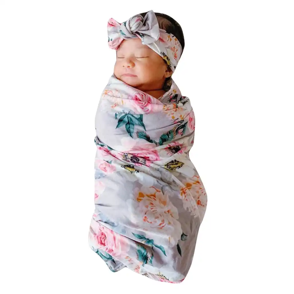 baby girl swaddle set