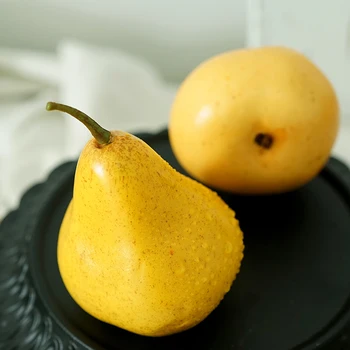 

SWEETGO Artificial pear Fruit/food simulation foam bergamot pear fake model home decorating for showcase photography tools