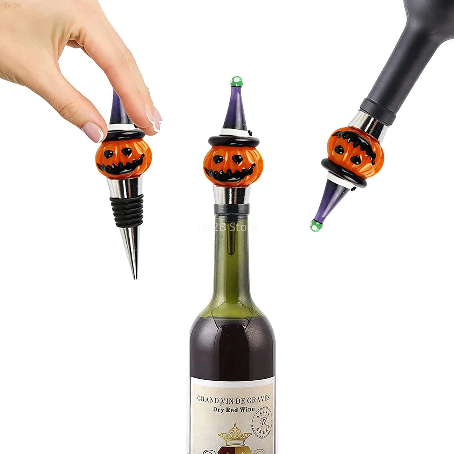 Tapones de corcho para vino de reutilizable tapón de tapa de corcho para botella vino, cabeza de calabaza, 1 paquete|Otros accesorios para bar| - AliExpress
