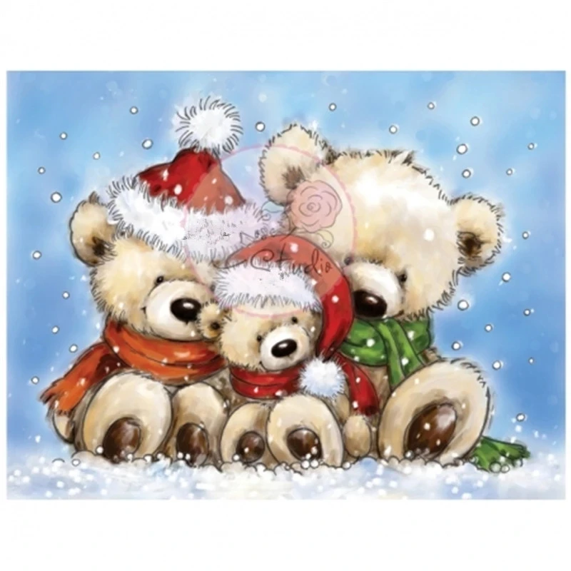 Christmas animals Transparent Silikon Stempel/Dichtung DIY scrapbooking foto album Dekorative stempel bl&auml;tter Bea stickers scrapbooking supplies scrapbooking paper embossing stamps journal tools set scrapbook paper organizer