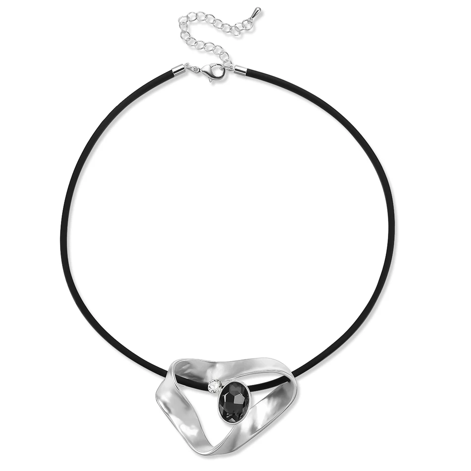 Кожаные Геометрические Чокеры ожерелье винтажное массивное ожерелье s$ кулоны женские модные ювелирные изделия collares mujer kolye bijoux