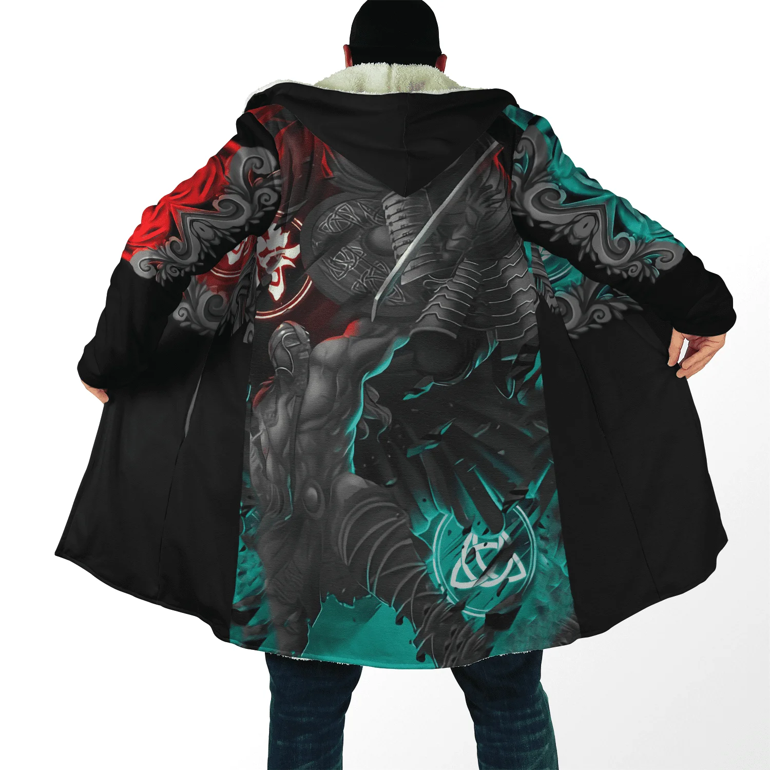 Cape Thermique Bébé Hiver - Vêtement Chaud En Laine, Coupe-vent, Pour Nouveau-né Garçon/fille - Noir