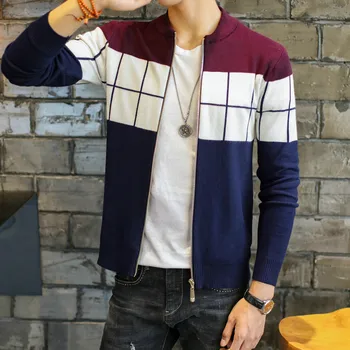 

Cheap wholesale 2018 Spring Autumn Winter Hot selling men fashion casual warm nice Sweater Male artificial wool Jacket