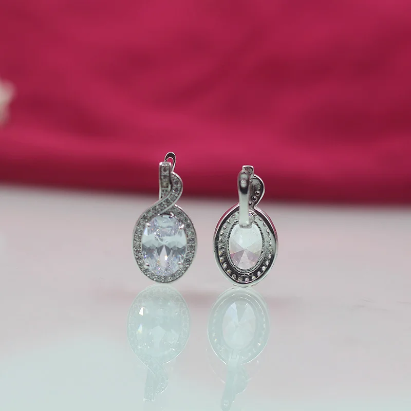 Wick Dolly new tassel earrings ladies fashion aristocratic wedding earrings 585 rose gold natural zircon bohemian earrings