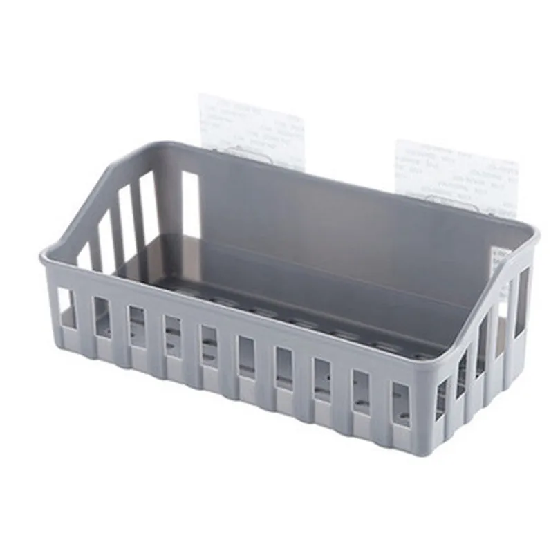 Kitchen Bathroom Wall Storage Shelf Hanging Rack Corner Basket Holder Bathroom Storage Organizer Shelves #4d13 (5)