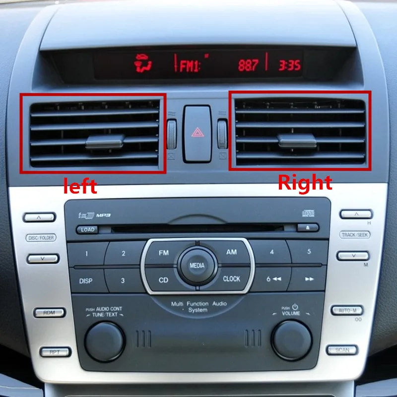 Для Mazda 6 GH Mazda 6 верстак кондиционер вентиляционное отверстие s приборная панель центральный кондиционер вентиляционное отверстие