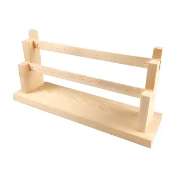 

2 Tier Wooden Jewelry Bracelet Watch Display Organizer Holder