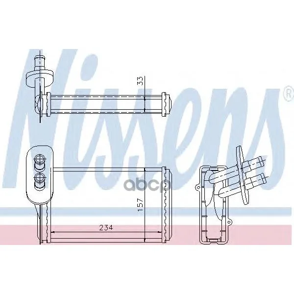 Радиатор Отопителя Nissens 73962 Nissens арт. 73962