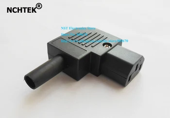 

NCHTEK Right Angled IEC 320 C13 Female Screw Terminal Rewirable Connector,Power C13 Plug/Free Shipping/10PCS