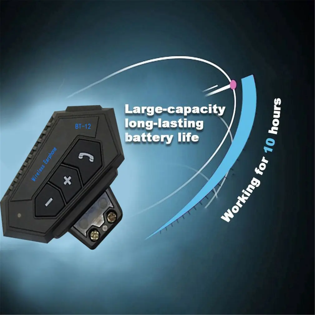 Helmet Headphone Bluetooth Motorcycle Headset Intercom Motor Bike Earphone Noise Reduction Microphone MIC
