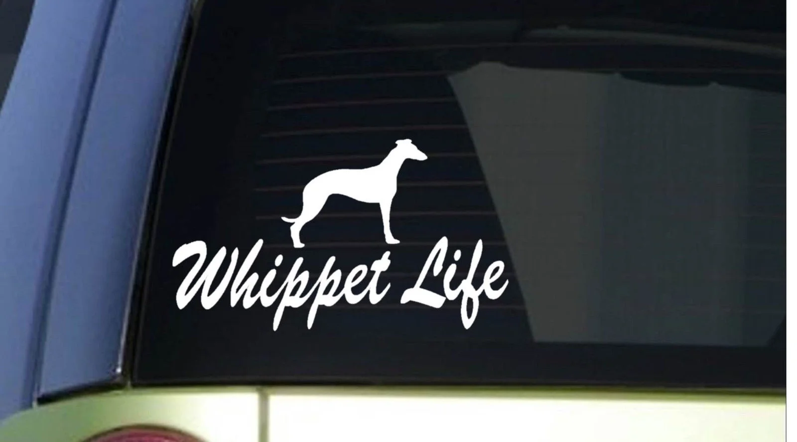 Whippet Life стикер 8 дюймов широкие виниловые наклейки в виде сердец Грейхаунд наклейки на окна