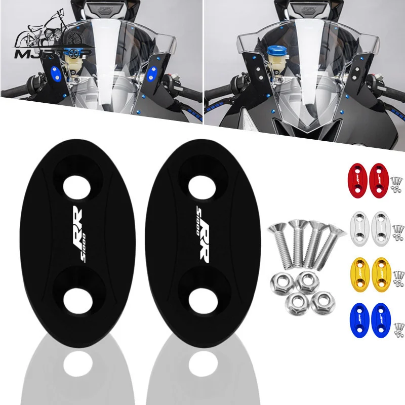 Tappo Eliminatori Specchietti Retrovisori Per Parabrezza In Alluminio Cnc Per Moto Bmw S1000Rr S1000 Rr S1000Rr 2009-2017