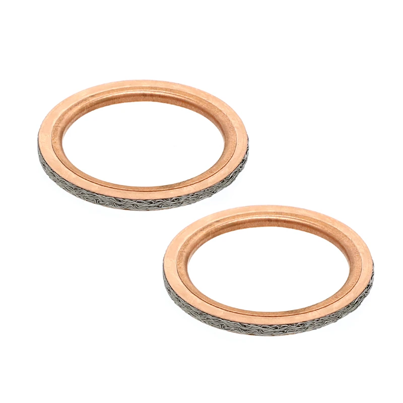 Copper Exhaust Muffler Head Pipe Gasket Seal for Yamaha Rhino 660 700