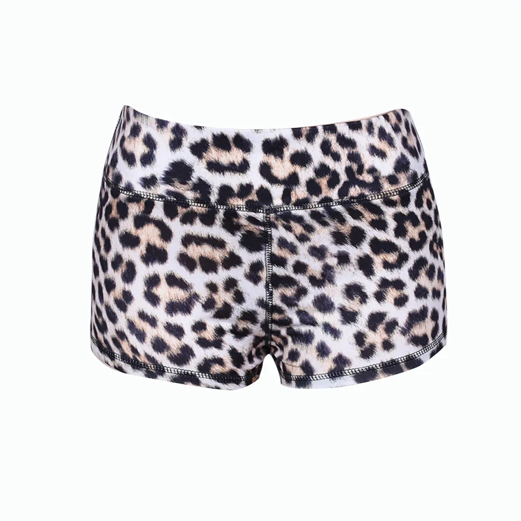 Леопардовые набедренные спортивные короткие женские эластичные леггинсы для занятий йогой, занятий спортом и фитнесом# LR3