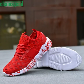 

CHAMSGEND Shoes RED Fashion Lightweight Shoes Comfortable Non-slip Sport Sneakers Breathable Shoes Sport Feminino Zapatos 09