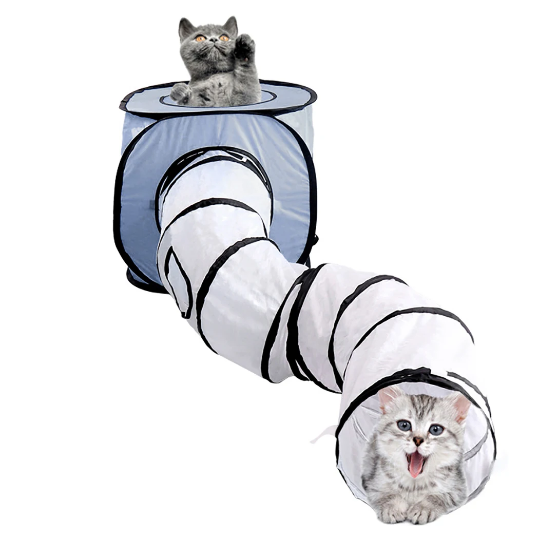 

Pet Cat Tunnel Cat Play Tubes With Ball Collapsible Crinkle Kitten Dog Toys Puppy Rabbit Play Cat Tunnel Tubes Cat Toy